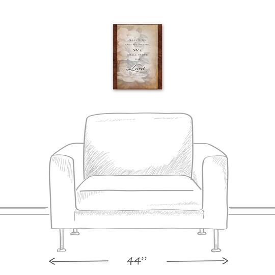 Serve The Lord 12" x 16" Canvas Wall Art